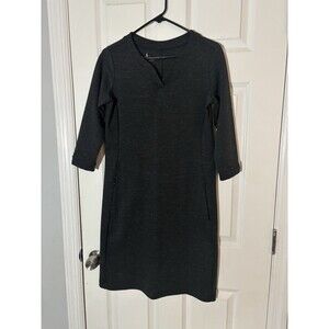 Royal Robbins Gray Spring Dress Hiking Travel Vacation Casual Workwear Med $120